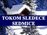 Tokom sledece sedmice: